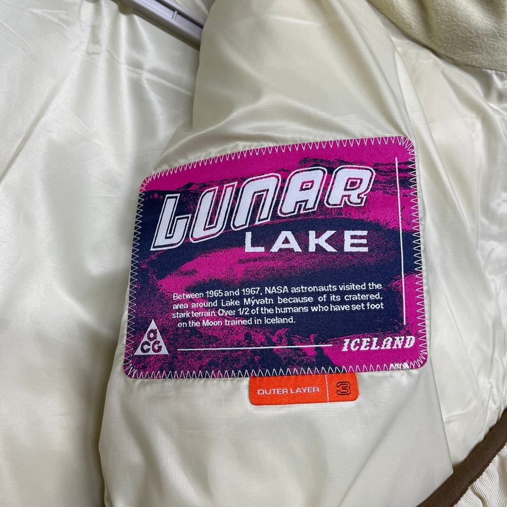 Nike ACG Lunar Lake Jacket Mens XL Tan Brown Therma-FIT ADV Puffer Packable - Picture 4 of 15